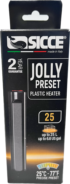 Sicce JOLLY Preset 25 - Submersible Heater - 22 Watt